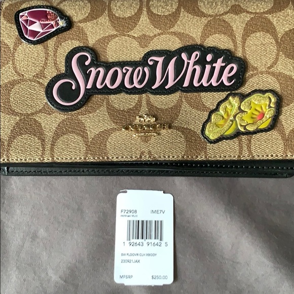 BNWT COACH x DISNEY “SNOW WHITE” CROSS BODY BAG - Picture 5 of 8